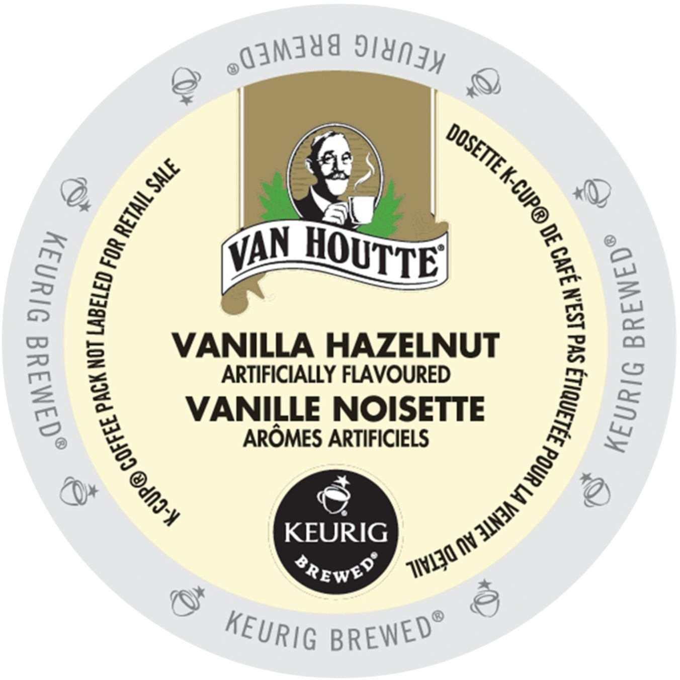 Green Mountain Van Houtte Vanilla Hazelnut Coffee Portion Pack for Keurig Brewers 24 Count