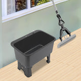 Portable Floor Mop Sink Freestanding Plastic Utility Sink Basin Large Capacity Mop Bucket w/Wheels for Laundry Room Kitchen Bathroom Balcony Garage