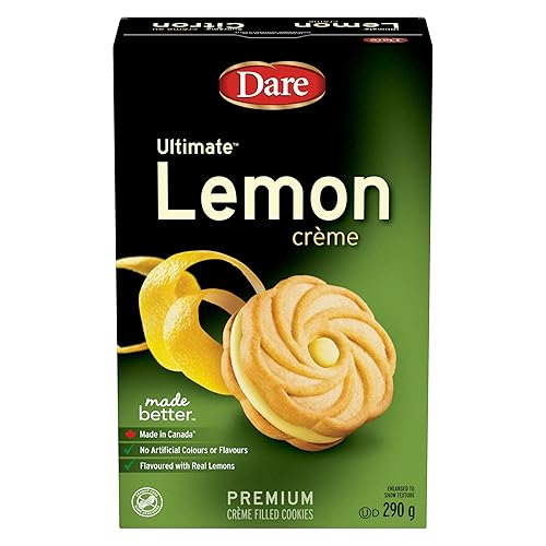 Dare Ultimate Lemon Creme Filled Cookies, 290g/10.2oz, (Imported from Canada)