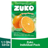 Zuko Instant Beverage Drink Mix, Flavor Orange Powdered, No Added Sugar Needed, 48 Ct Individual Packets