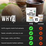 Organic Monk Fruit Extract, 5 oz, Pure Monk Fruit Sweetener Organic No Erythritol and Zero Calorie, Sugar Substitute, Powdered Monkfruit Sweetener