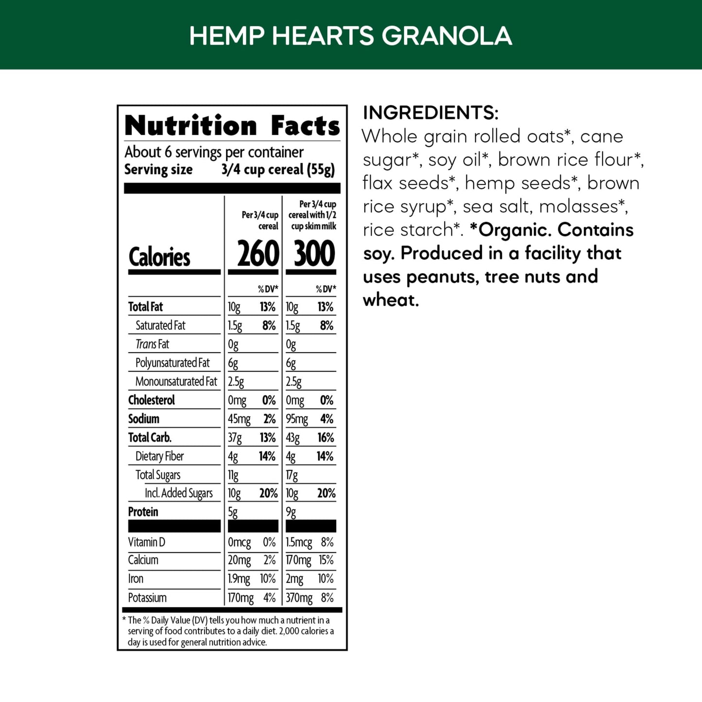 Nature's Path Organic Hemp Hearts Granola, 25 lb (Pack of 1), Non-GMO
