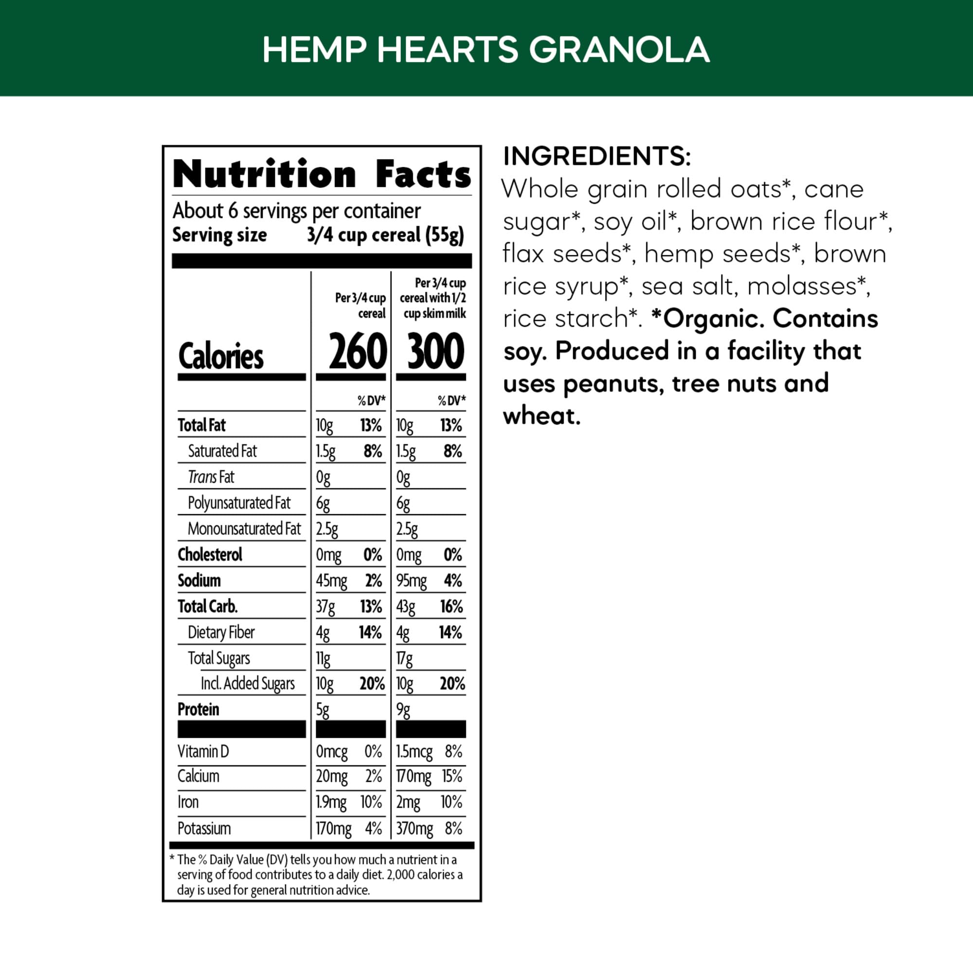 Nature's Path Organic Hemp Hearts Granola, 25 lb (Pack of 1), Non-GMO