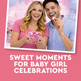 Pink Buttermints - 100 Count - Pink Candy For Baby Shower - Baby Shower Candy - Perfect For Gender Reveal Parties, Hospital Goodie Bags, Welcome Baby