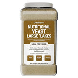 Coolinario Large Non Fortified Nutritional Yeast Flakes - 1 Gal (1.5 lbs) Vegan Seasoning with Cheese Flavor | Rich in Protein, Fiber & Minerals |