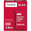 RXBAR Protein Bars, 12g Protein, Gluten Free Snacks, Strawberry, 9.1oz Box (5 Bars)