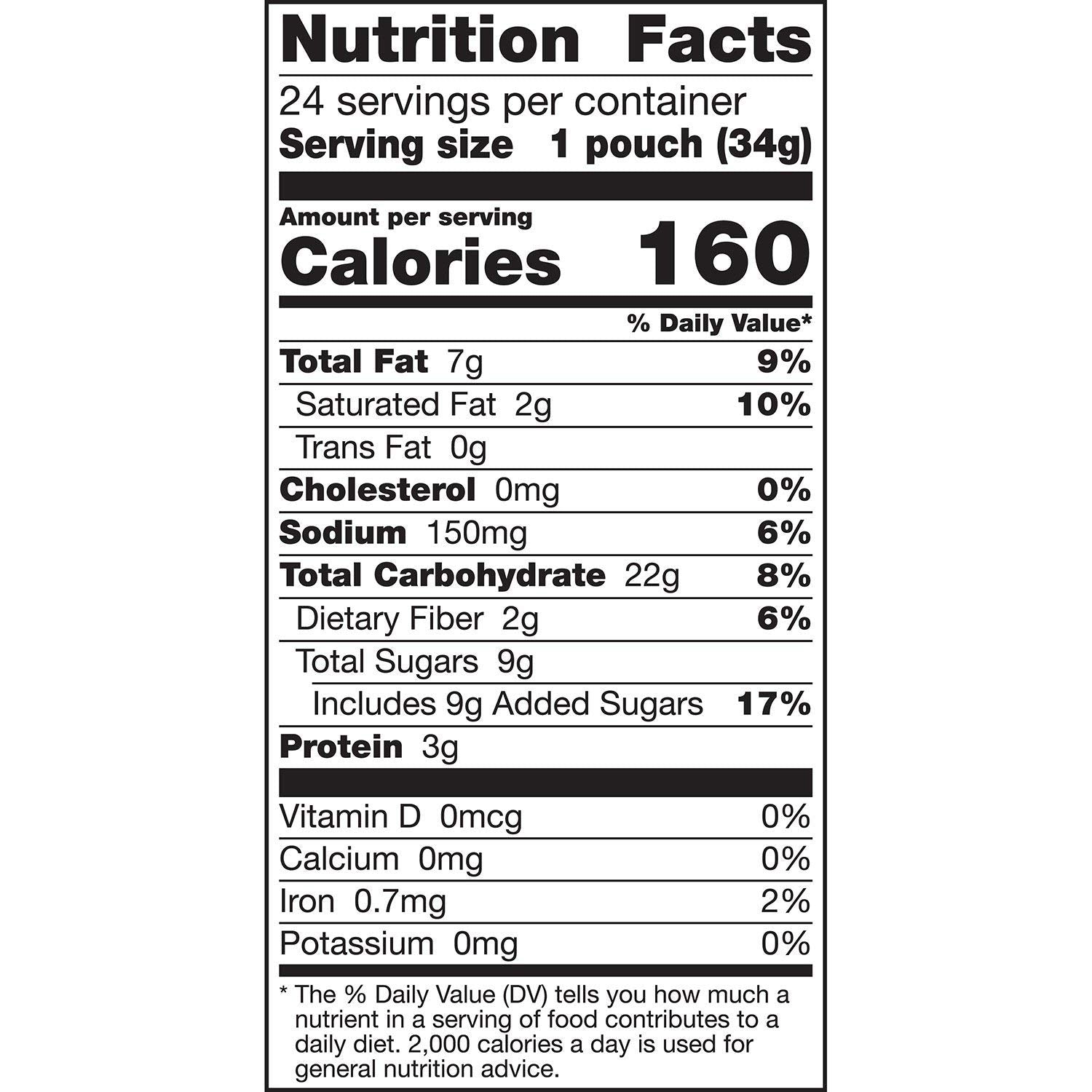 Nature Valley Nature Valley Crunch Granola Snack Mix Oats 'N Peanut Butter 24 X 1.2 Ounce Net wt 28.8 Ounce , 28.8 Ounce