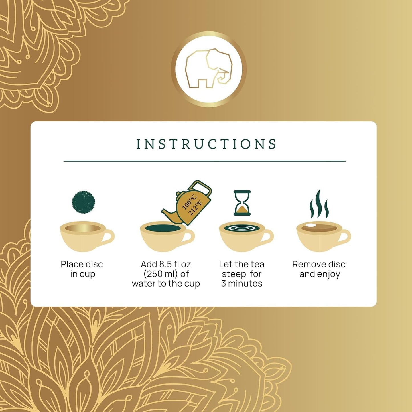 MALUTAR Premium Masala Chai (25 Discs) - Bold Mix of Black Tea and Spices - Ethically Sourced, Biodegradable, Non-Chlorinated, No Additives