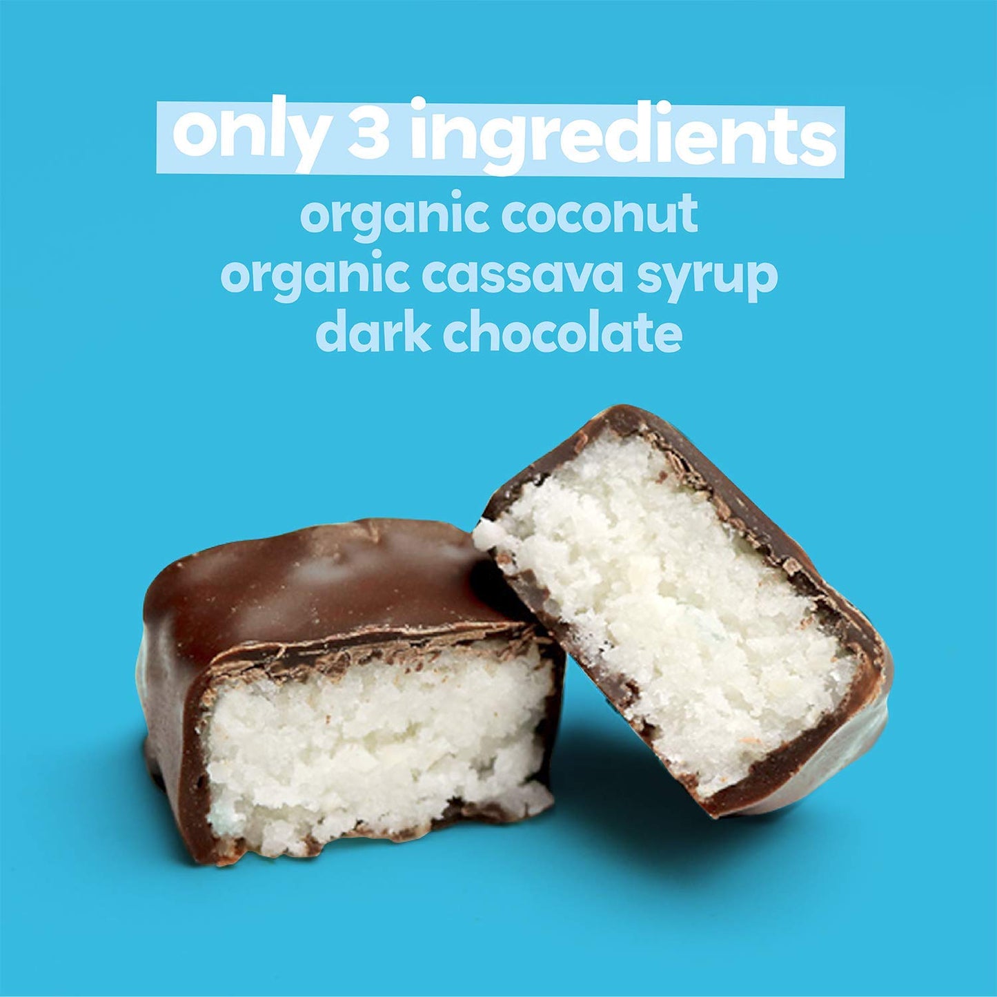 UNREAL Dark Chocolate Coconut Bars (2 Value Size Bags) | Vegan, 3g Sugar, & 3 Simple Ingredients | Non-GMO, Gluten Free, & Fair Trade | 9.5oz each