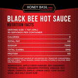Black Bee Bee Hive Hot Sauce Gift Set (5 Pack) - Citrus Thyme Jalapeño, Pineapple Coconut & Habanero, Apple Rosemary & Habanero, Honey Basil & Red