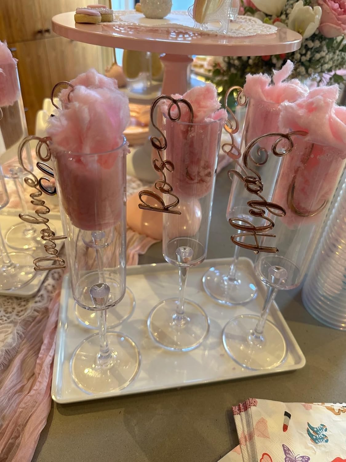 Pink Cotton Candy 240 Pack - LUPY LUPS! - Strawberry Individually Wrapped Small bags, 0.5 oz Each - Perfect for Resale - Stockings, Treats, Party