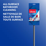 Vileda Bath Magic Bathroom and Tub Mop | Multisurface Cleaning Mop | Safe to Use on Tile, Glass, Ceramic, Bathtub, Shower Surfaces