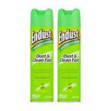 Endust Multi-Surface Dusting and Cleaning Spray, Green Apple, 2 Count