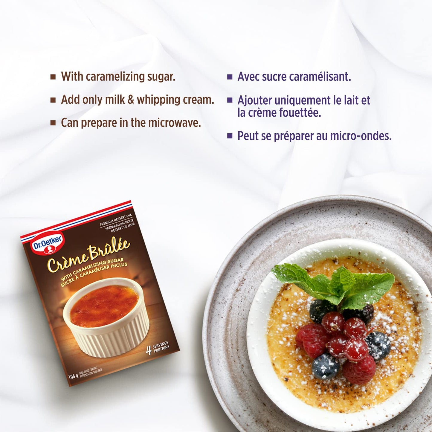 Dr. Oetker Creme Brulee Mix, 3.7 oz