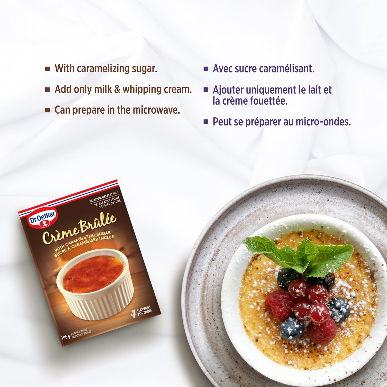 Dr. Oetker Creme Brulee Mix, 3.7 oz