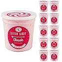 Classic Pink Vanilla Cotton Candy Favors (Gift Set of 10) - Unique Ideas for Holidays, Birthdays, Celebrations, Party Favors