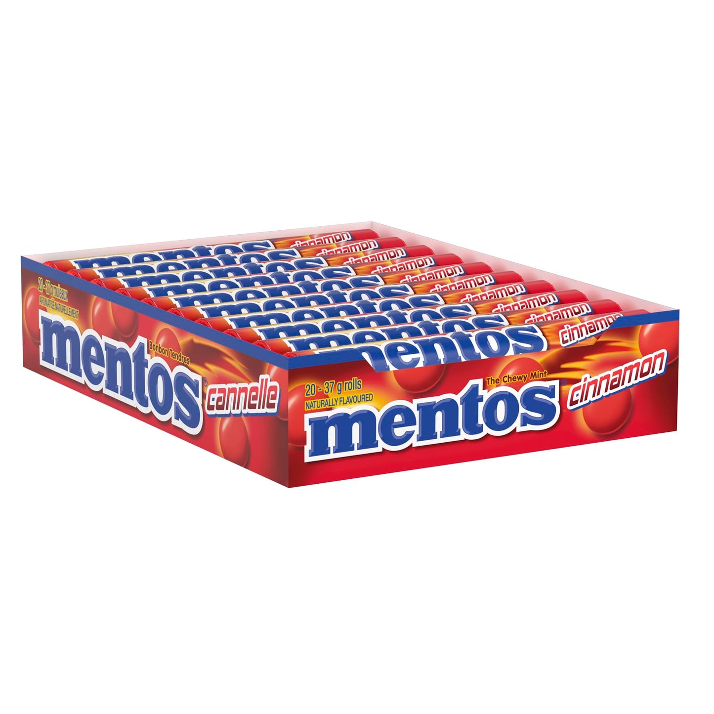 Mentos Cinnamon Candy, 1.32-Ounce Rolls (Pack of 20)