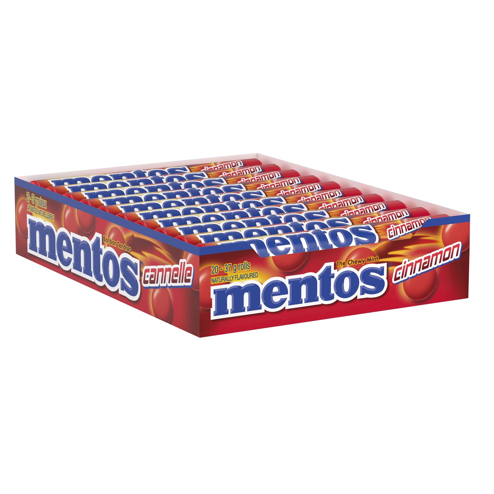 Mentos Cinnamon Candy, 1.32-Ounce Rolls (Pack of 20)