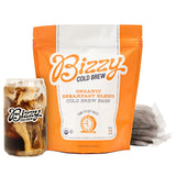 Bizzy Organic Cold Brew Coffee | Breakfast Blend | Coarse Ground Coffee | Medium-Light Roast | Micro Sifted | Specialty Grade | 100% Arabica | Brew