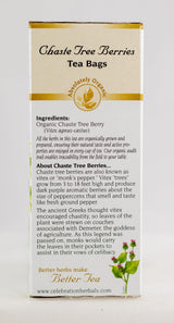 Celebration Herbals Organic Chaste Tree Berries Tea, 24 Bags