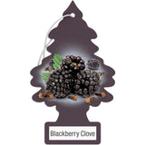 LITTLE TREES Car Air Freshener | Hanging Paper Tree for Home or Car | Blackberry Clove | Pack of 24
