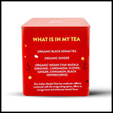 Karma Masala Chai - Herbal, Caffeine, Organic, Non-GMO Blend - Calming Herbs & Spices for Relaxation, Focus, Wellness, and Healthy Sipping - Re-Usable