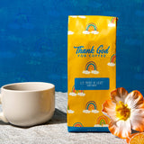 Thank God For Coffee Let There Be Light Light Roast Whole Bean Coffee, Single Origin Peru, Citrus & Hibiscus Notes, 12 oz