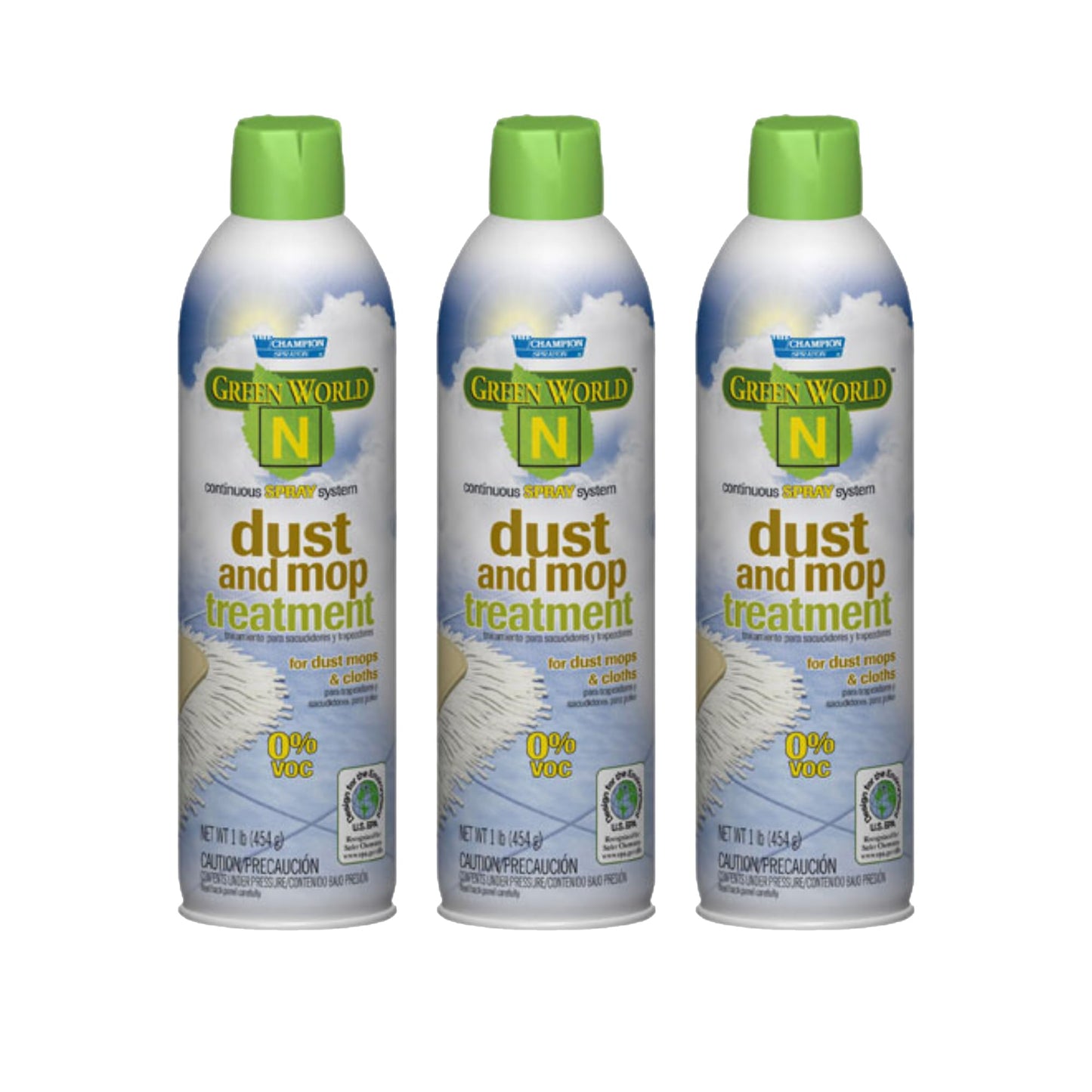 Champion Sprayon Dust and Mop Treatment. 3-14oz. Net Can.