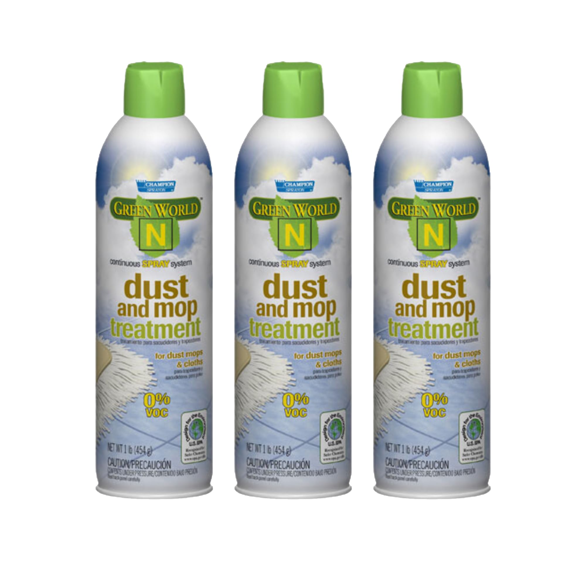Champion Sprayon Dust and Mop Treatment. 3-14oz. Net Can.