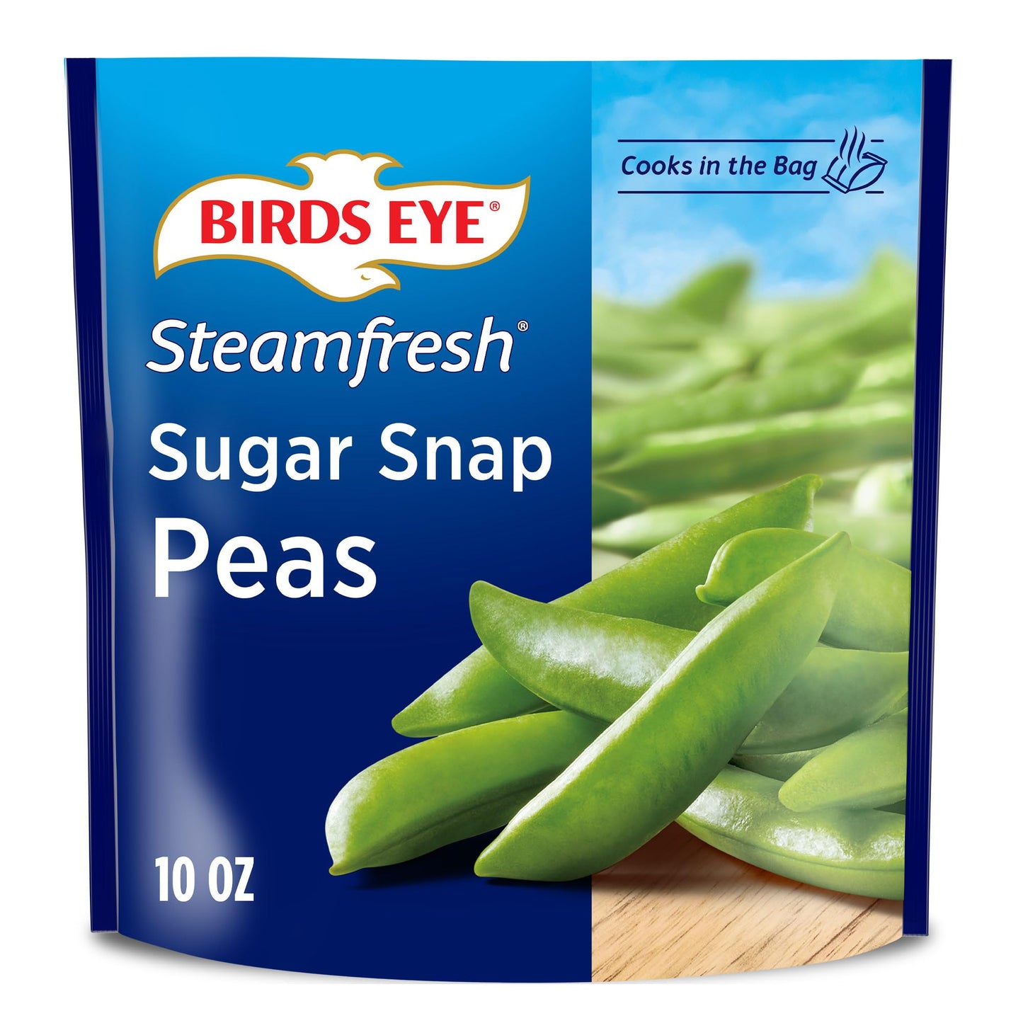 Birds Eye Steamfresh Sugar Snap Peas, Frozen Vegetable, 10 OZ