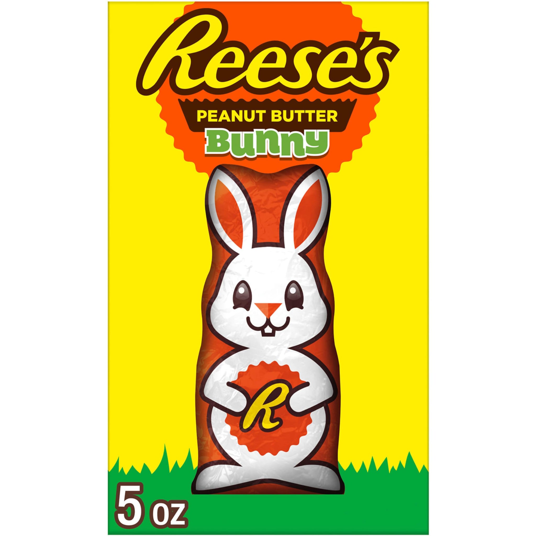 REESE'S Milk Chocolate Peanut Butter Bunny Candy, Easter, 5 oz Gift Box