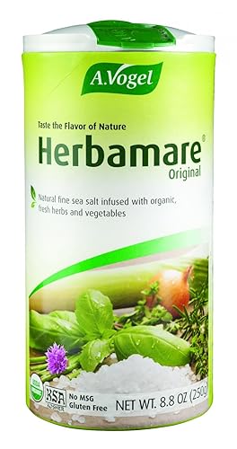 A. Vogel Herbamare Original Natural Fine Sea Salt with Organic Fresh Herbs and Vegetables, 8.8-Ounce Containers (Pack of 2)