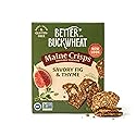 Maine Crisp Savory Fig & Thyme Crisps - Vegan Gluten Free Crackers - Snack Crackers, Grain Free, Dairy Free, Non-GMO - Sweet & Savory Flavor - 4oz