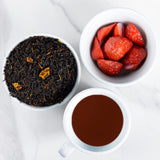 The Whistling Kettle Vineyard Peach Strawberry Tea - Sweet and Fruity Flavored Black Tea with Peach, Tangerine, and Strawberry- 4oz (72 servings)