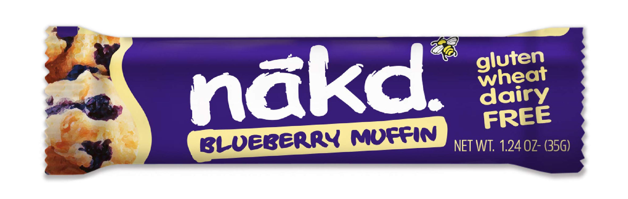 Nakd Bar, Blueberry Muffin Raw Fruit and Nuts, Gluten Free, Vegan, 18 Count18