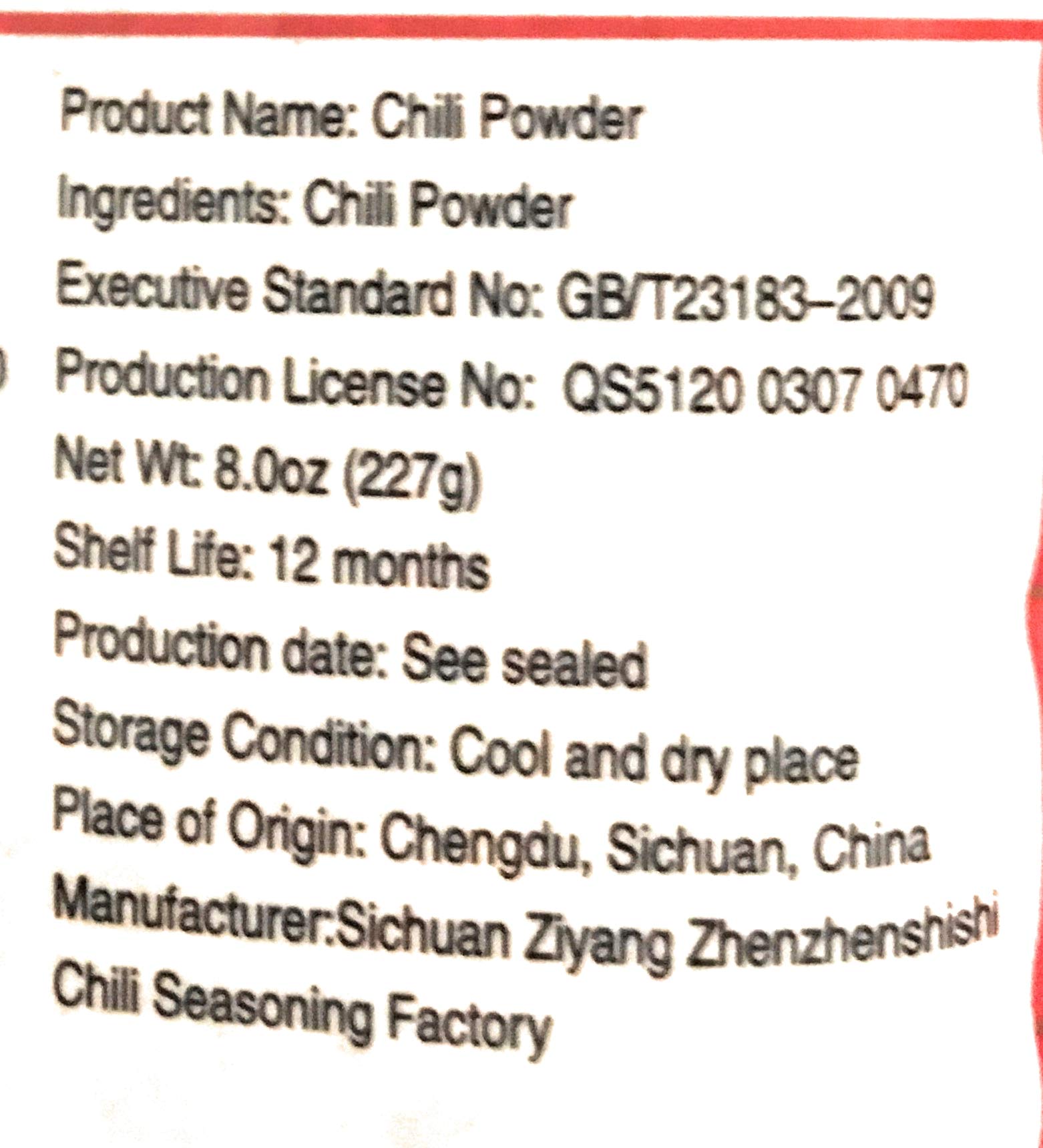 Chun Zhi Wei Chili Powder 8 Oz(2 Pack)