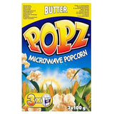 Popz Microwave Popcorn - Butter (3x100g) - Pack of 2
