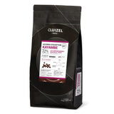 Michel Cluizel French Chocolate - Kayambe Noir Couverture Pastilles Bittersweet Chips, 72% Cocoa, 3kg/6.6lb. Bag