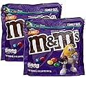 M&M's Family Size Candy, Dark Chocolate, 19.2 Ounce (49% Cacao Dark Chocolate Peanut Candies, 2 Bags)