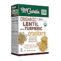 RW Garcia Organic Lentil & Turmeric Crackers, Gluten Free, 5.5oz Boxes, 6 Pack