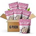 AshaPops Himalayan Pink Salt Flavored Popped Water Lily Seeds, 1 oz (Pack of 6) - Gluten-Free, Vegan, Paleo, Nut-Free, Corn-Free, Soy-Free, Non-GMO
