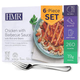 HMR Chicken with Barbecue Sauce Entrée | Prepared Meal Ready to Eat, Shelf-Stable | 19g Protein, Low-Calorie Pre-Packaged Lunch or Dinner | 7.2 oz