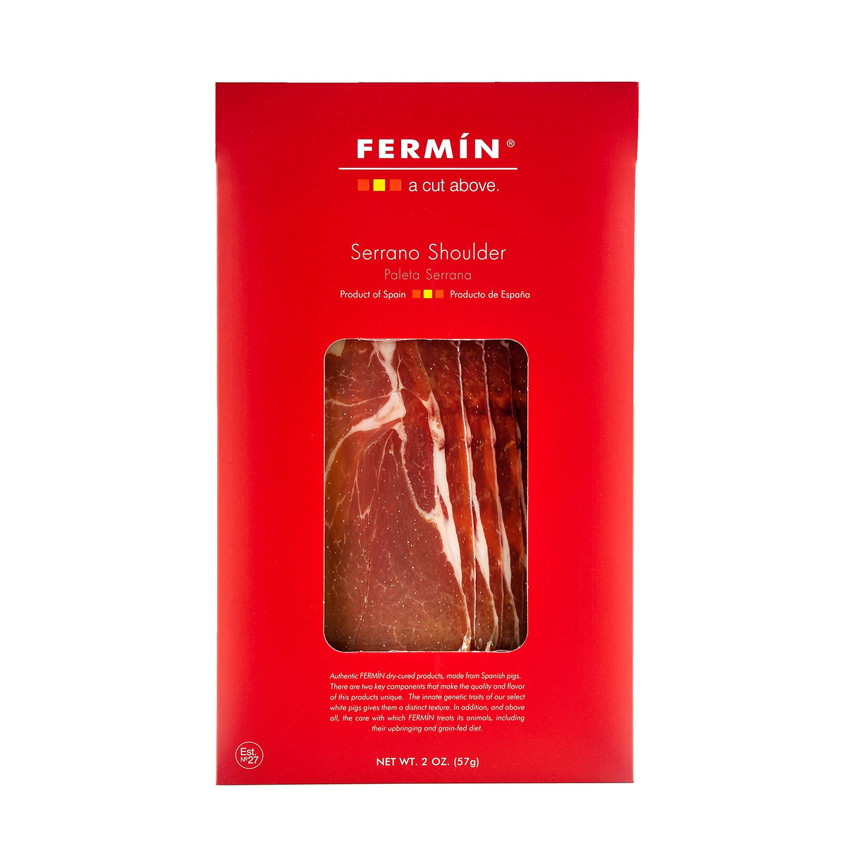 Fermin Serrano Shoulder Slices-2 oz (57 g) pack (1) | Paleta Serrana Slices