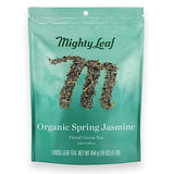 Mighty Leaf Organic Spring Jasmine Green Tea - 1 lb Bulk Loose Leaf Bag - Lightly Caffeinated Premium Whole Leaf Green Tea Naturally Scented