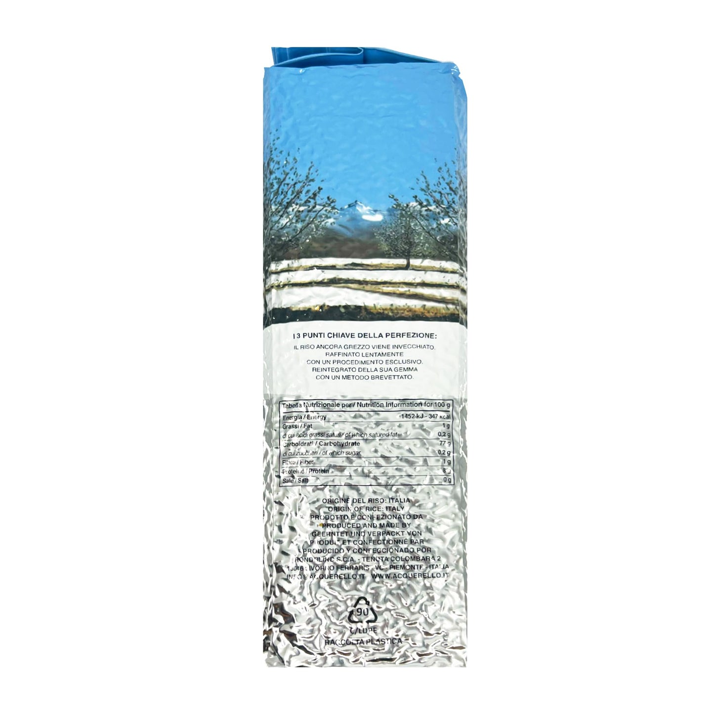 Acquerello Aged Carnaroli Risotto Rice, 5.5 Lbs (2.5kg) Bag | From Vercelli Province in Italy | Pack of 4