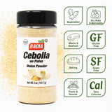 Badia Onion Powder, 5 oz - Cebolla En Polvo, Savory Flavor Enhancer for Soups, Sauces, Meats & Everyday Cooking
