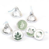 Big Dot of Happiness Boho Botanical - Greenery Party Round Candy Sticker Favors - Labels Fit Chocolate Candy (1 Sheet of 108)