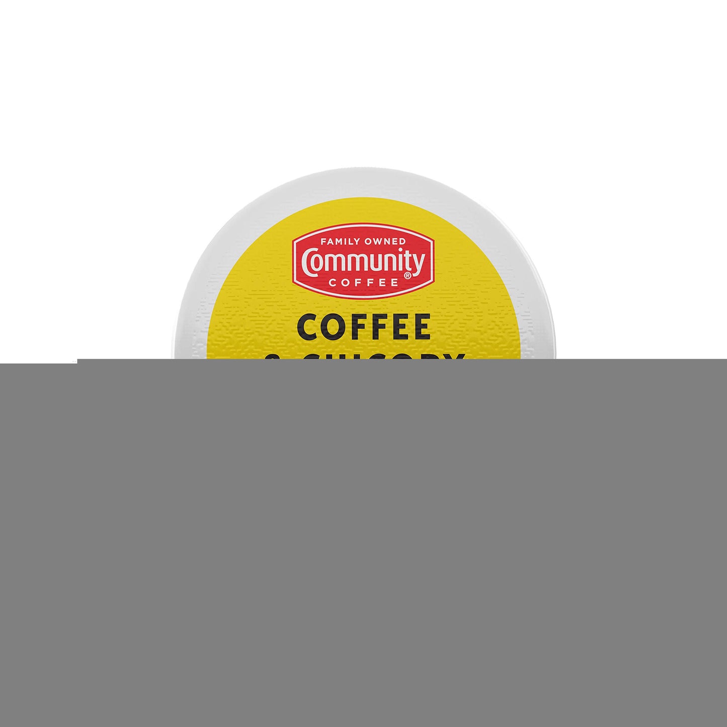 Community Coffee Coffee & Chicory Medium Dark Roast Single Serve K-Cup Compatible Coffee Pods, Box of 18 Pods