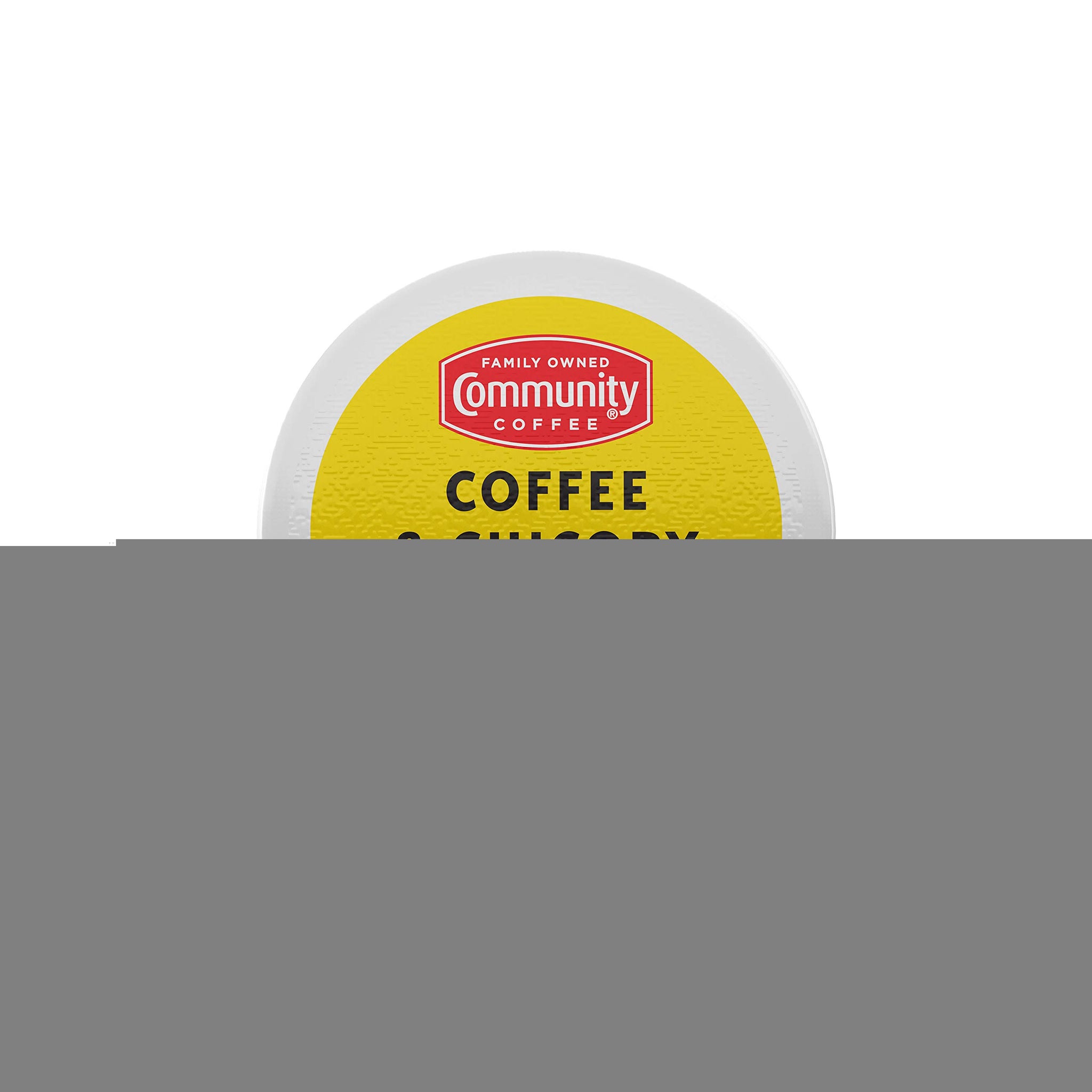 Community Coffee Coffee & Chicory Medium Dark Roast Single Serve K-Cup Compatible Coffee Pods, Box of 18 Pods