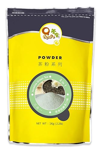 Qbubble Tea Powder Jasmine Green, 2.2 Pound